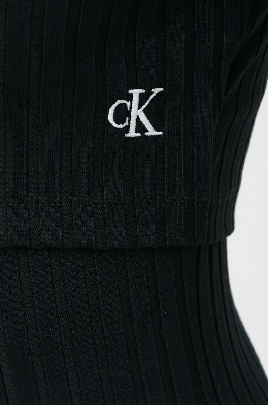 Calvin Klein Jeans Šaty čierna farba mini priliehavá - Pepit.sk