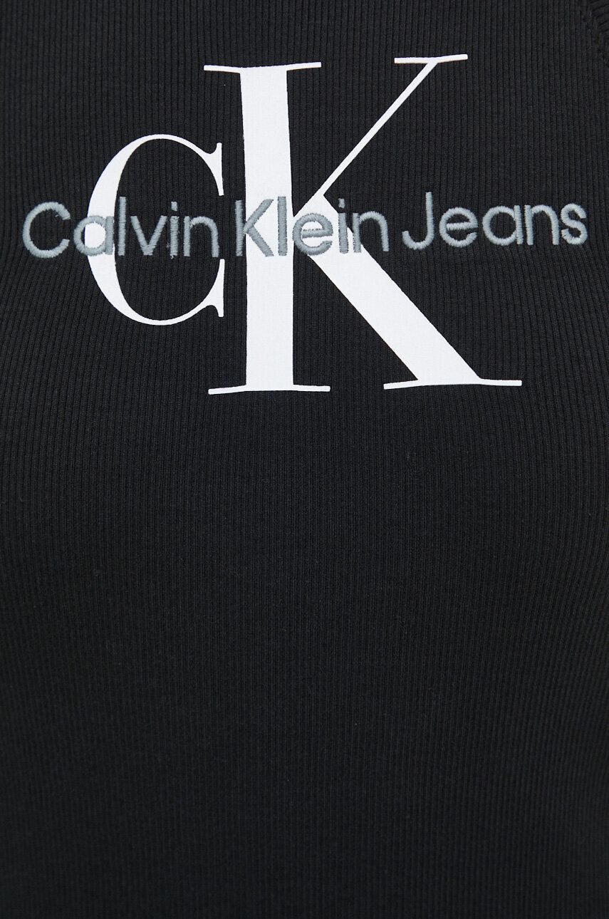 Calvin Klein Jeans Šaty čierna farba mini priliehavá - Pepit.sk