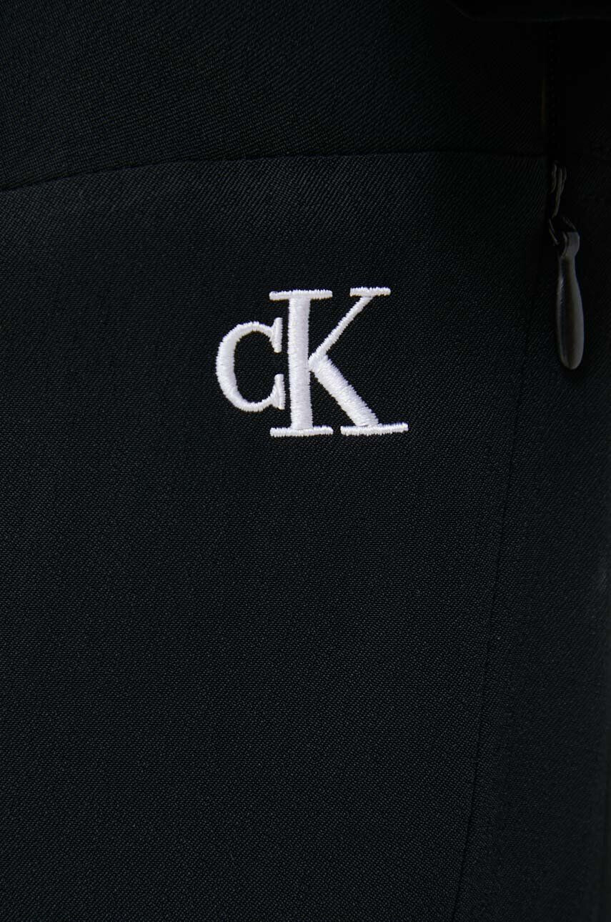 Calvin Klein Jeans Šaty čierna farba mini áčkový strih - Pepit.sk