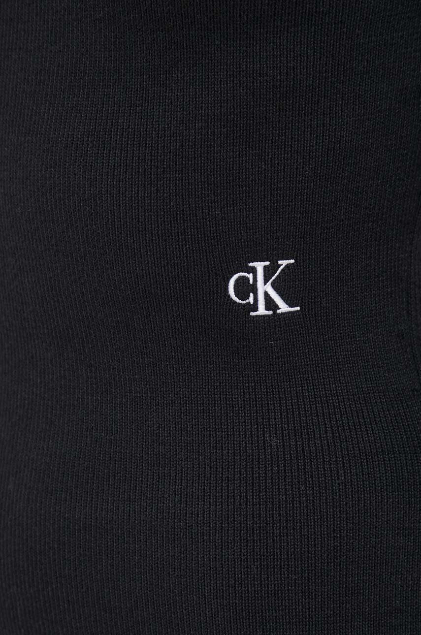 Calvin Klein Jeans Šaty čierna farba mini priliehavá - Pepit.sk