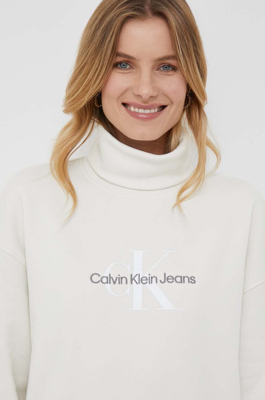 Calvin Klein Jeans Šaty béžová farba mini oversize - Pepit.sk