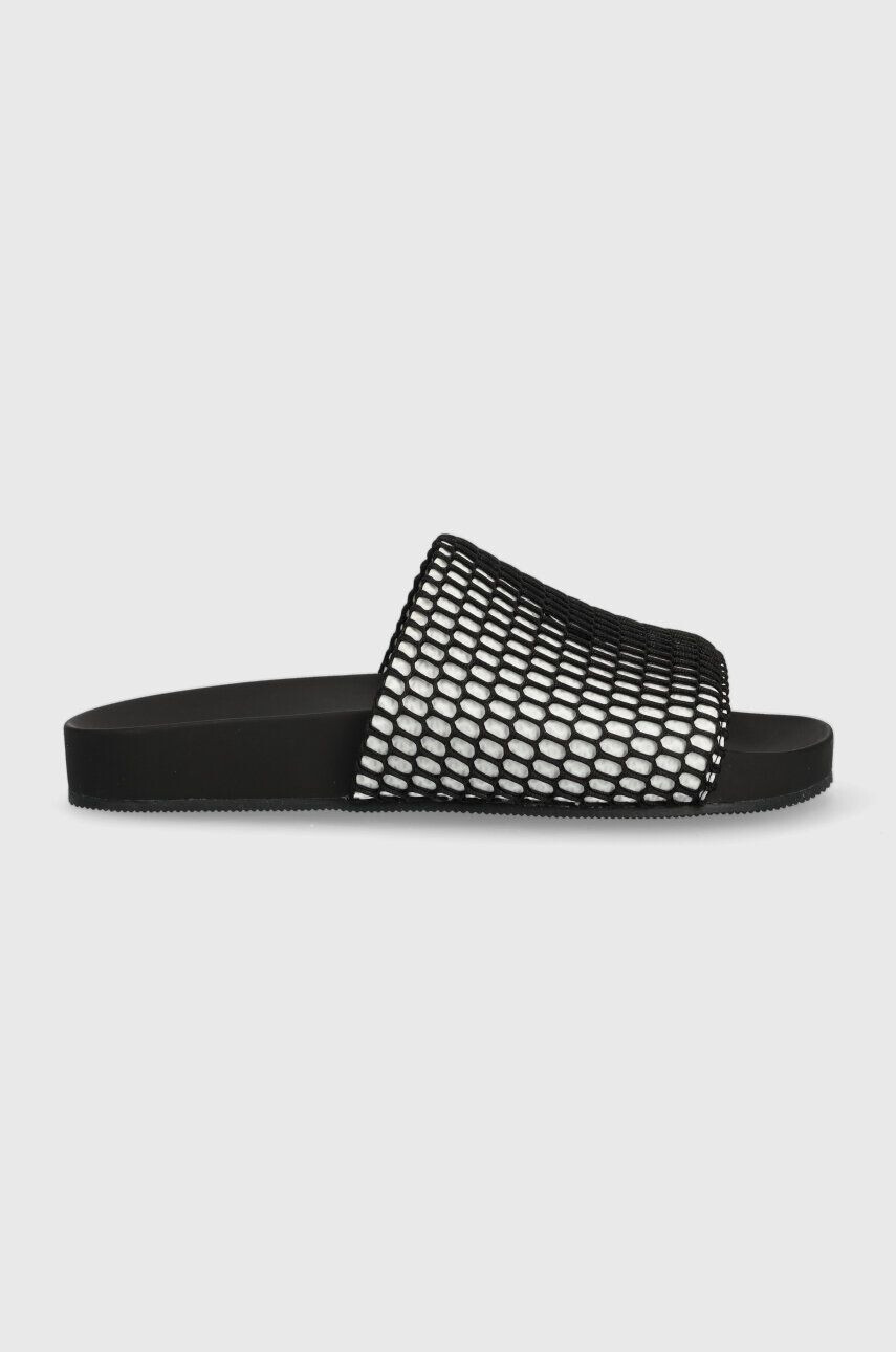 Calvin Klein Jeans Šľapky COMFORT SANDAL OVERSIZED MESH dámske čierna farba YW0YW00973 - Pepit.sk