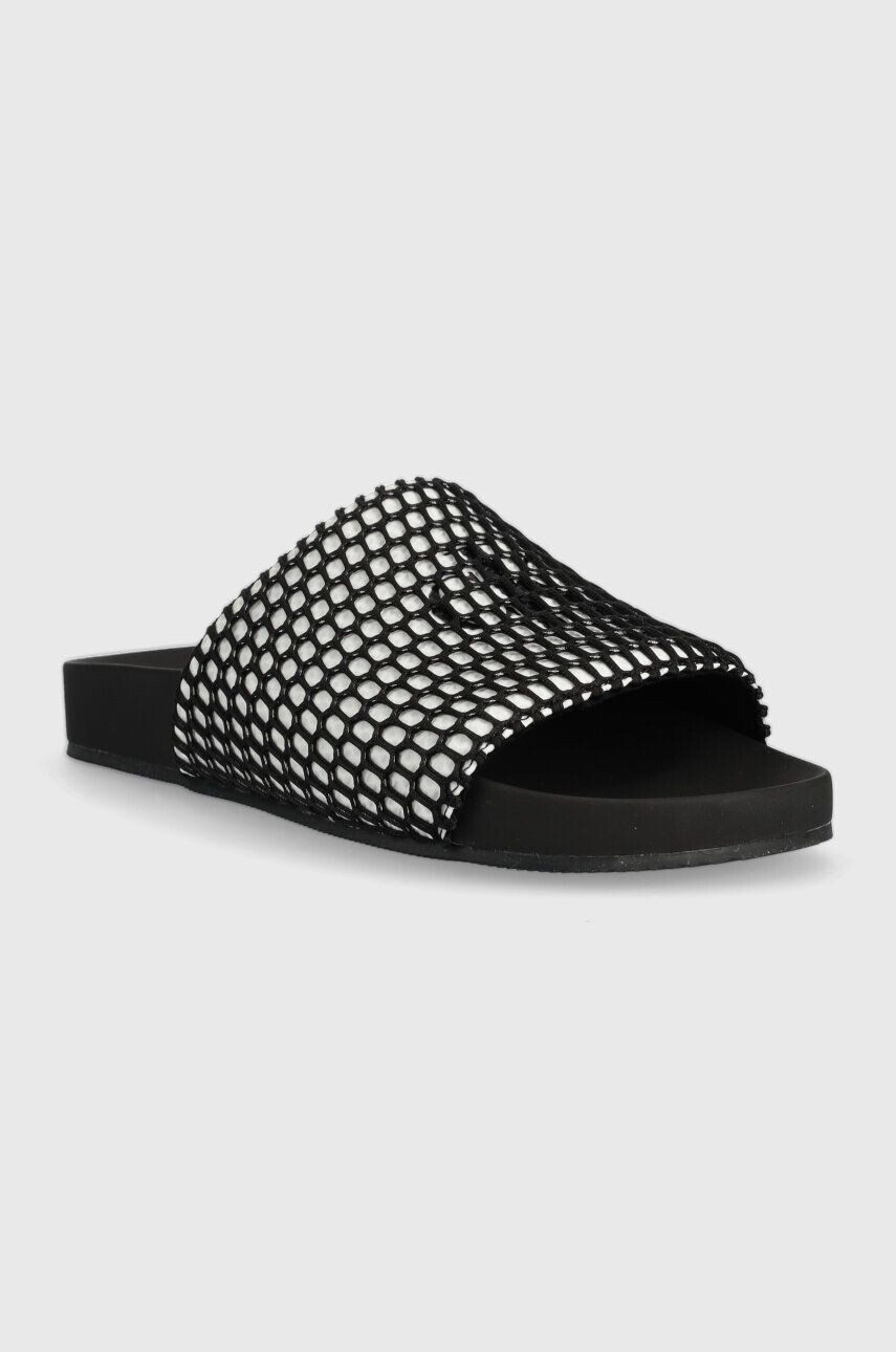 Calvin Klein Jeans Šľapky COMFORT SANDAL OVERSIZED MESH dámske čierna farba YW0YW00973 - Pepit.sk