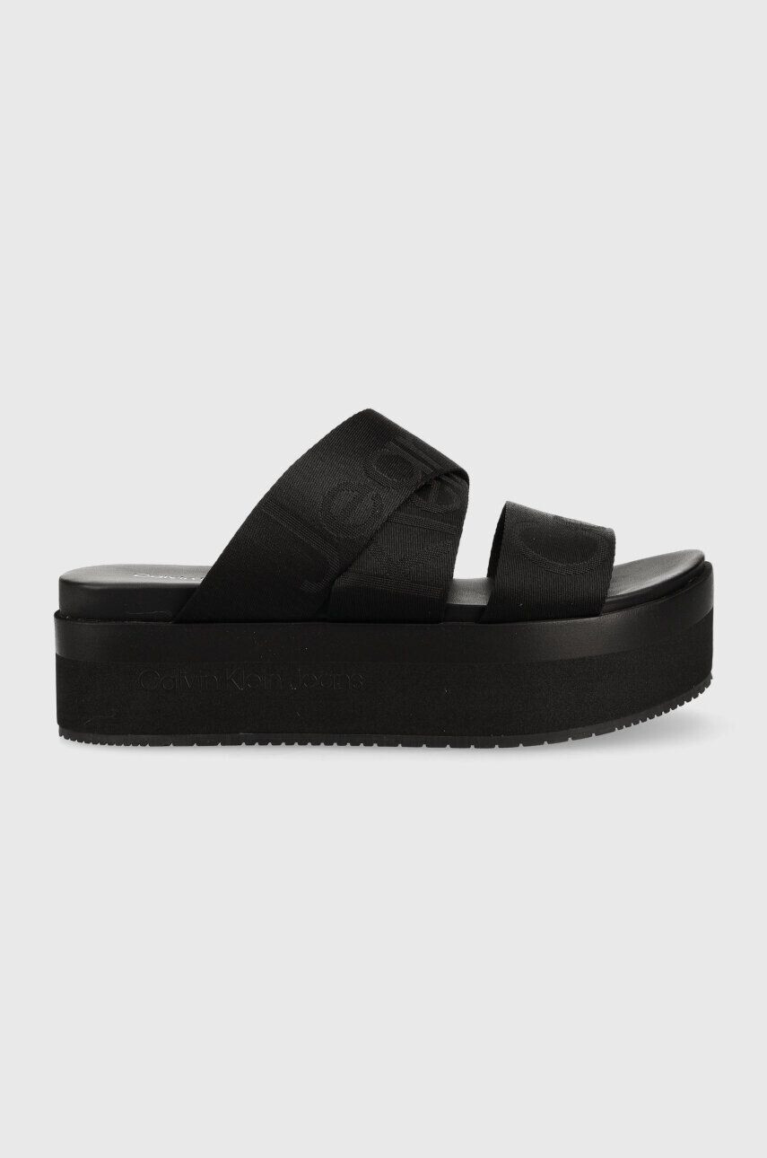 Calvin Klein Jeans Šľapky FLATFORM SANDAL WEBBING - Pepit.sk