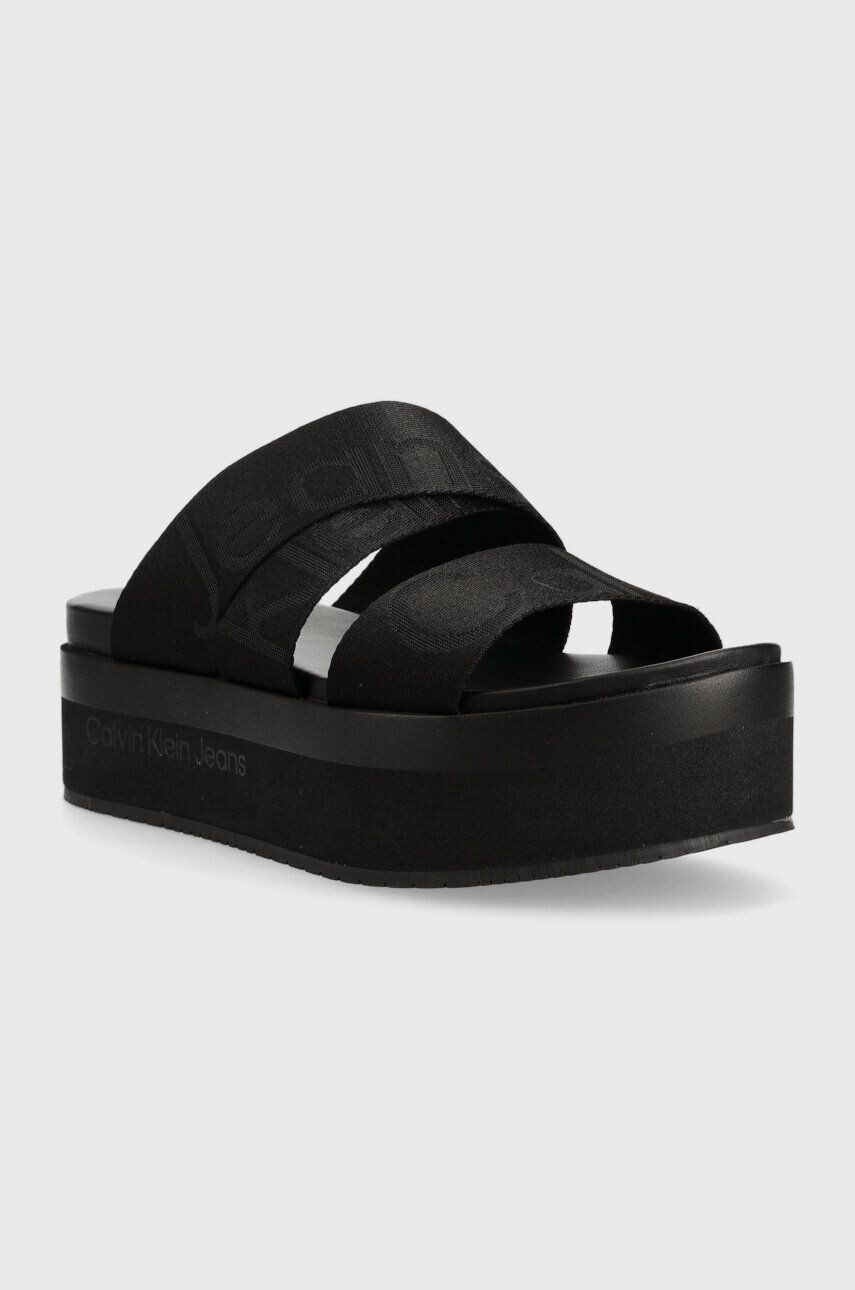 Calvin Klein Jeans Šľapky FLATFORM SANDAL WEBBING - Pepit.sk