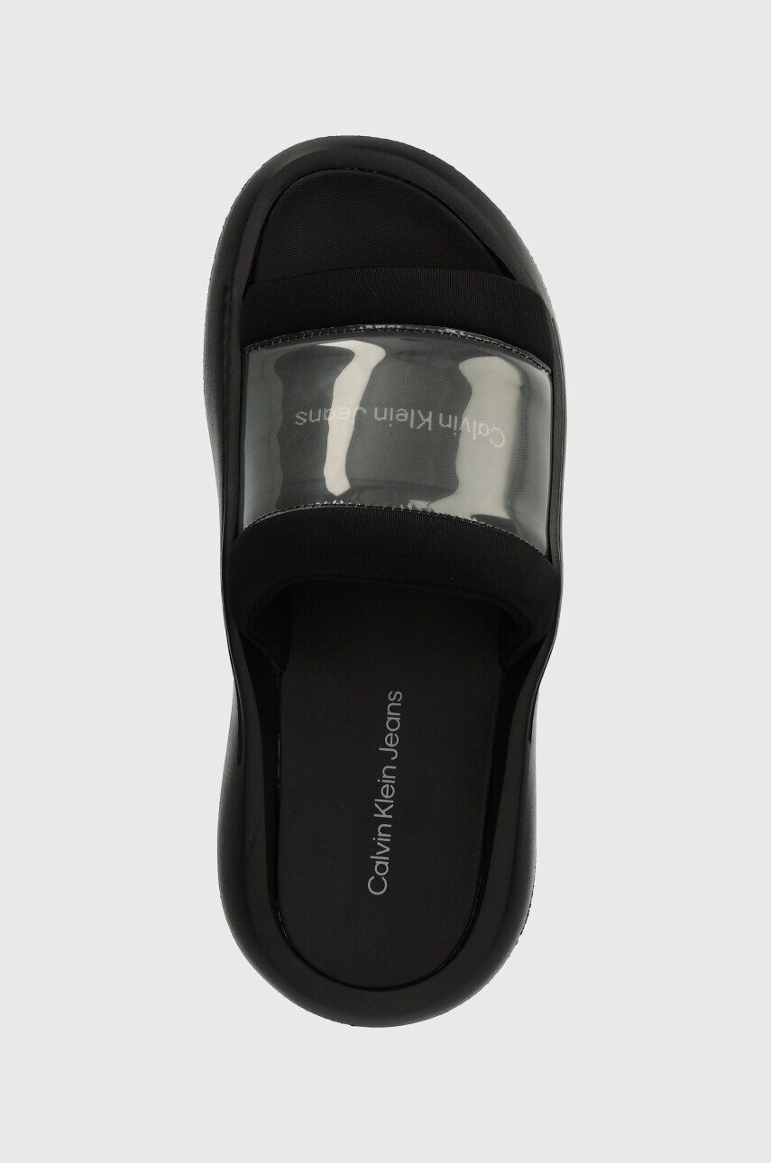 Calvin Klein Jeans Šľapky HYBRID SANDAL TPU IN LUM pánske čierna farba YM0YM00966 - Pepit.sk