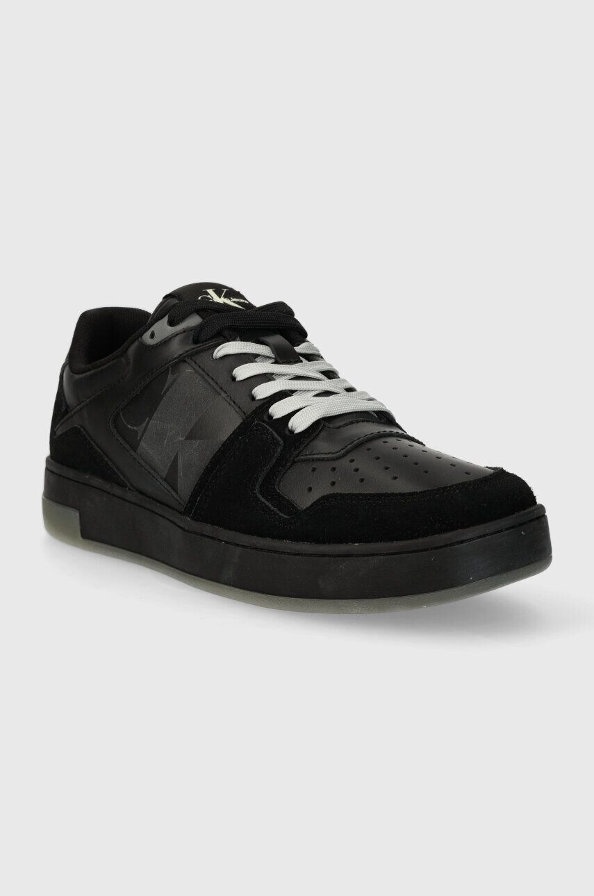 Calvin Klein Jeans Tenisky BASKET CUPSOLE LOW LTH NBS LUM čierna farba YM0YM00869 - Pepit.sk