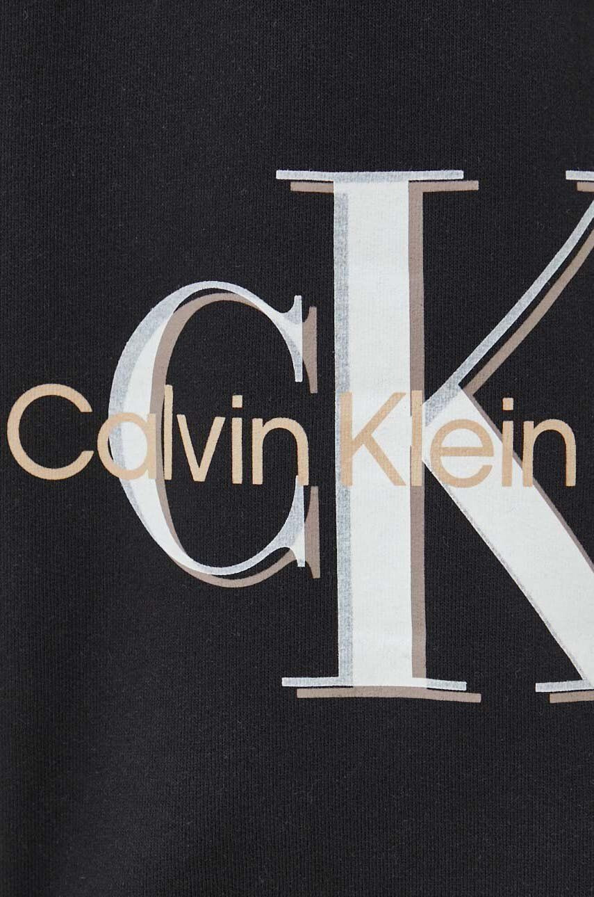 Calvin Klein Jeans Tepláky béžová farba s potlačou - Pepit.sk