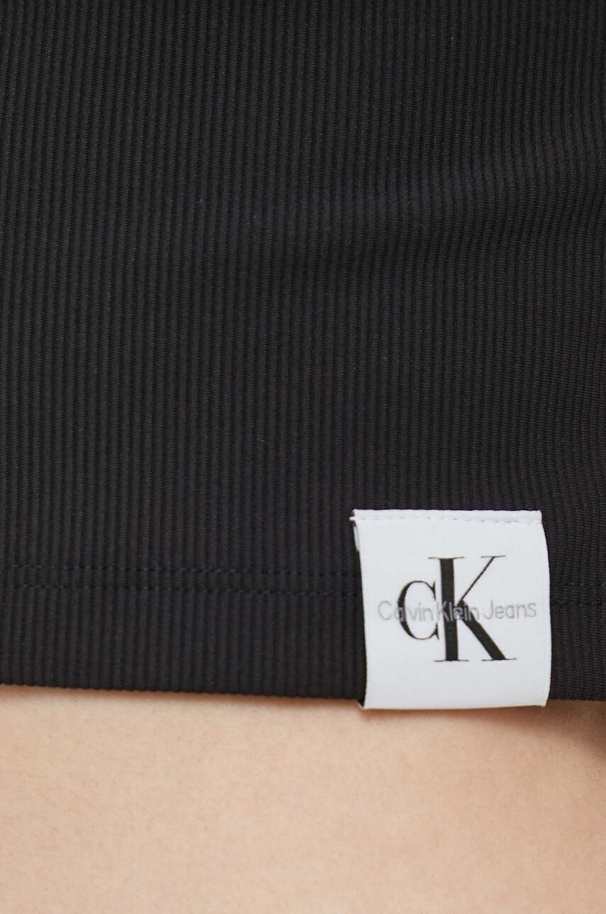 Calvin Klein Jeans Top dámsky čierna farba - Pepit.sk