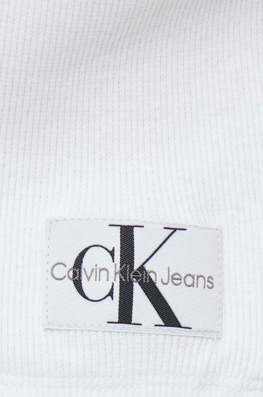 Calvin Klein Jeans Tričko dámsky biela farba - Pepit.sk