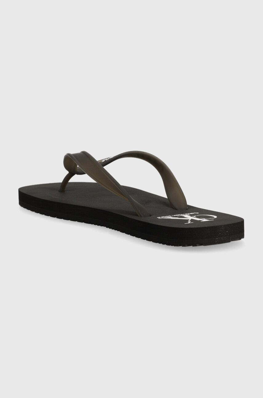 Calvin Klein Jeans Žabky BEACH SANDAL AOP pánske čierna farba YM0YM00656 - Pepit.sk