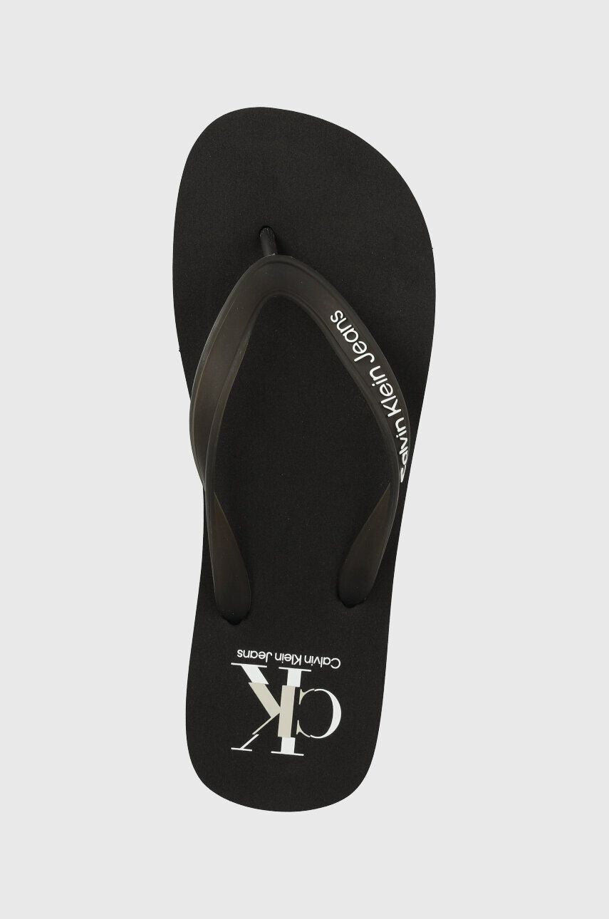 Calvin Klein Jeans Žabky BEACH SANDAL AOP pánske čierna farba YM0YM00656 - Pepit.sk