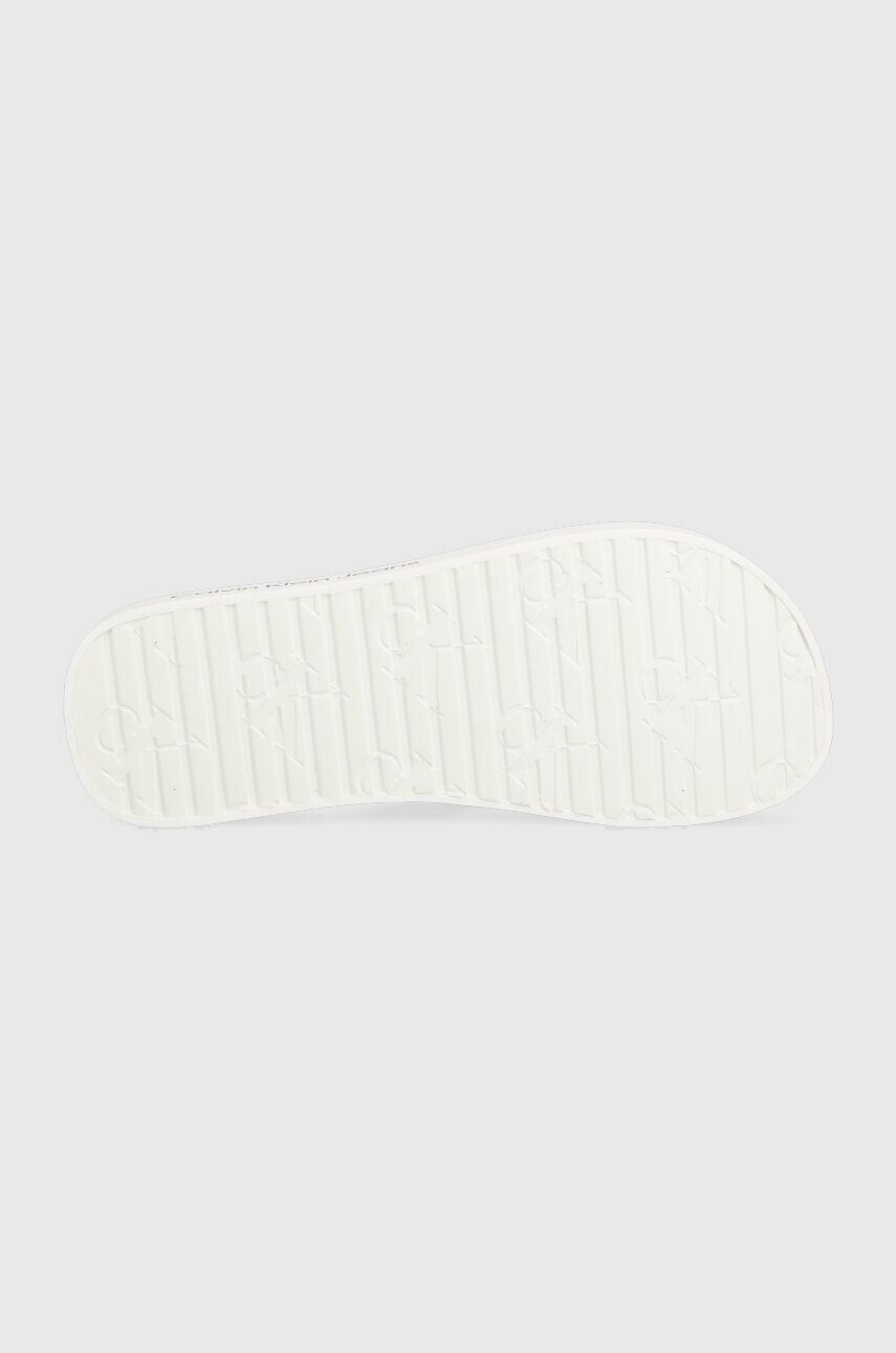 Calvin Klein Jeans Žabky FLATFORM FLIPFLOP dámske biela farba na platforme YW0YW00993 - Pepit.sk