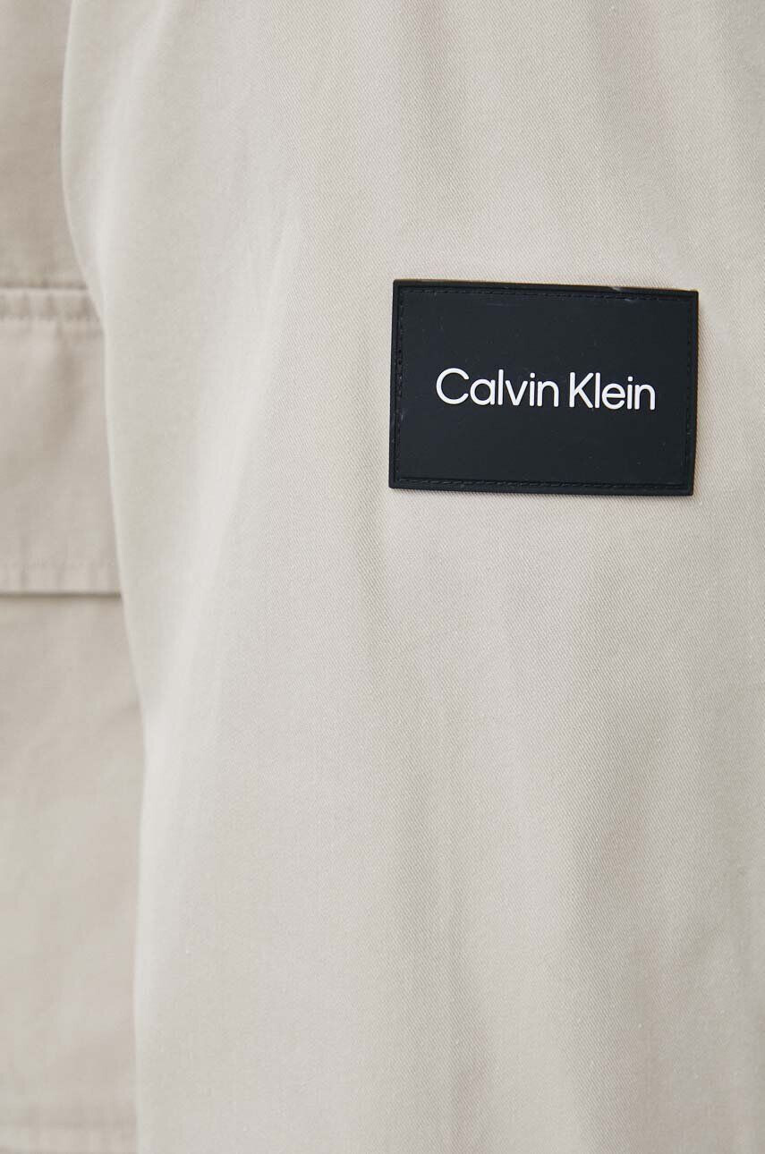 Calvin Klein Košeľa dámska fialová farba regular s klasickým golierom - Pepit.sk