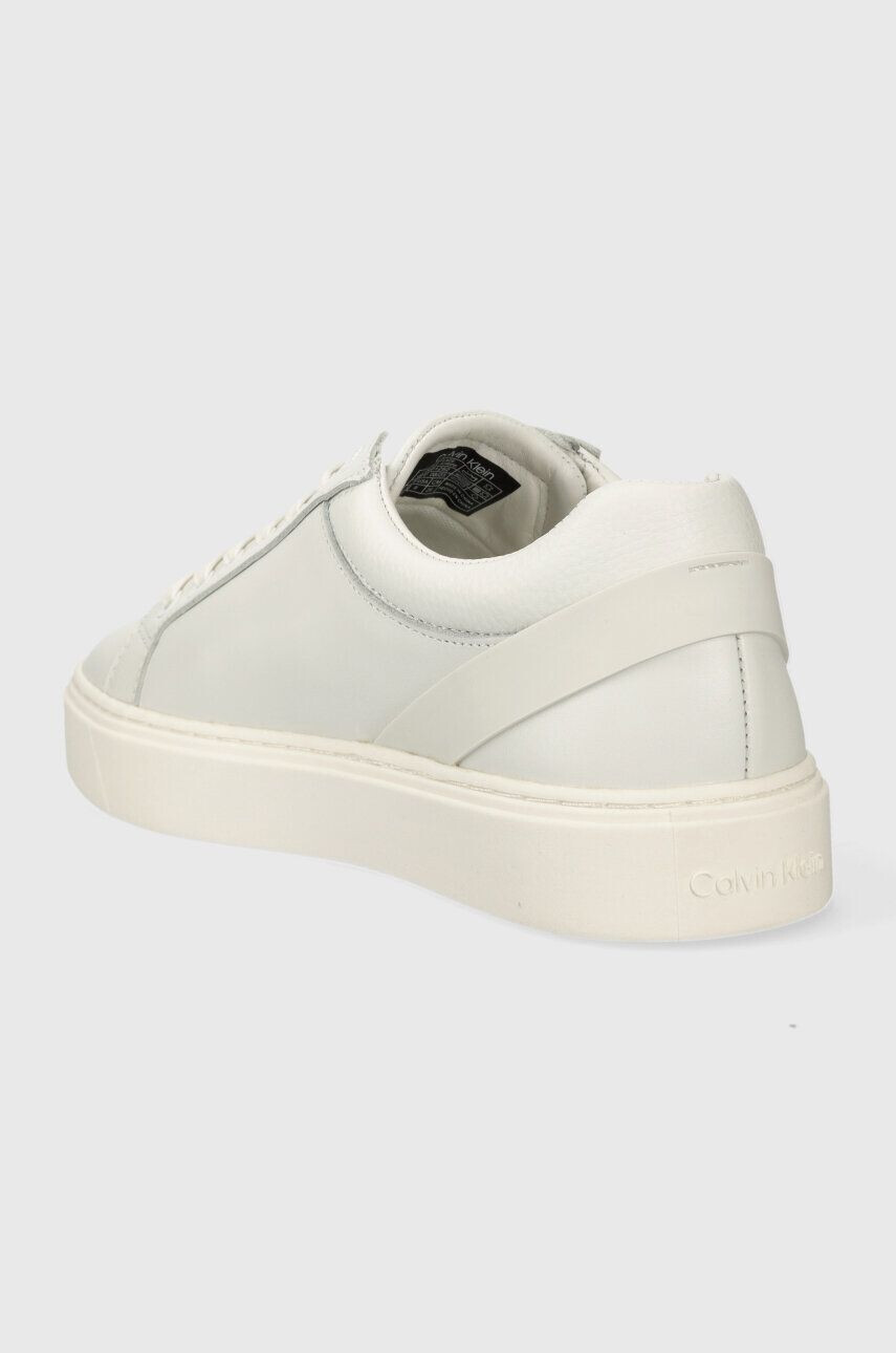 Calvin Klein Kožené tenisky LOW TOP LACE UP ARCHIVE STRIPE čierna farba HM0HM01292 - Pepit.sk