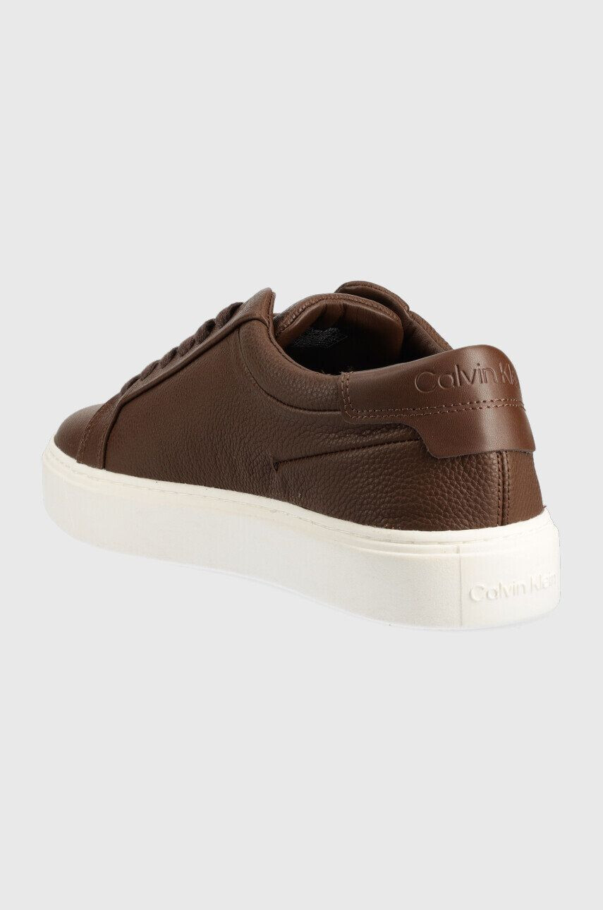 Calvin Klein Kožené tenisky Low Top Lace Up Lth - Pepit.sk