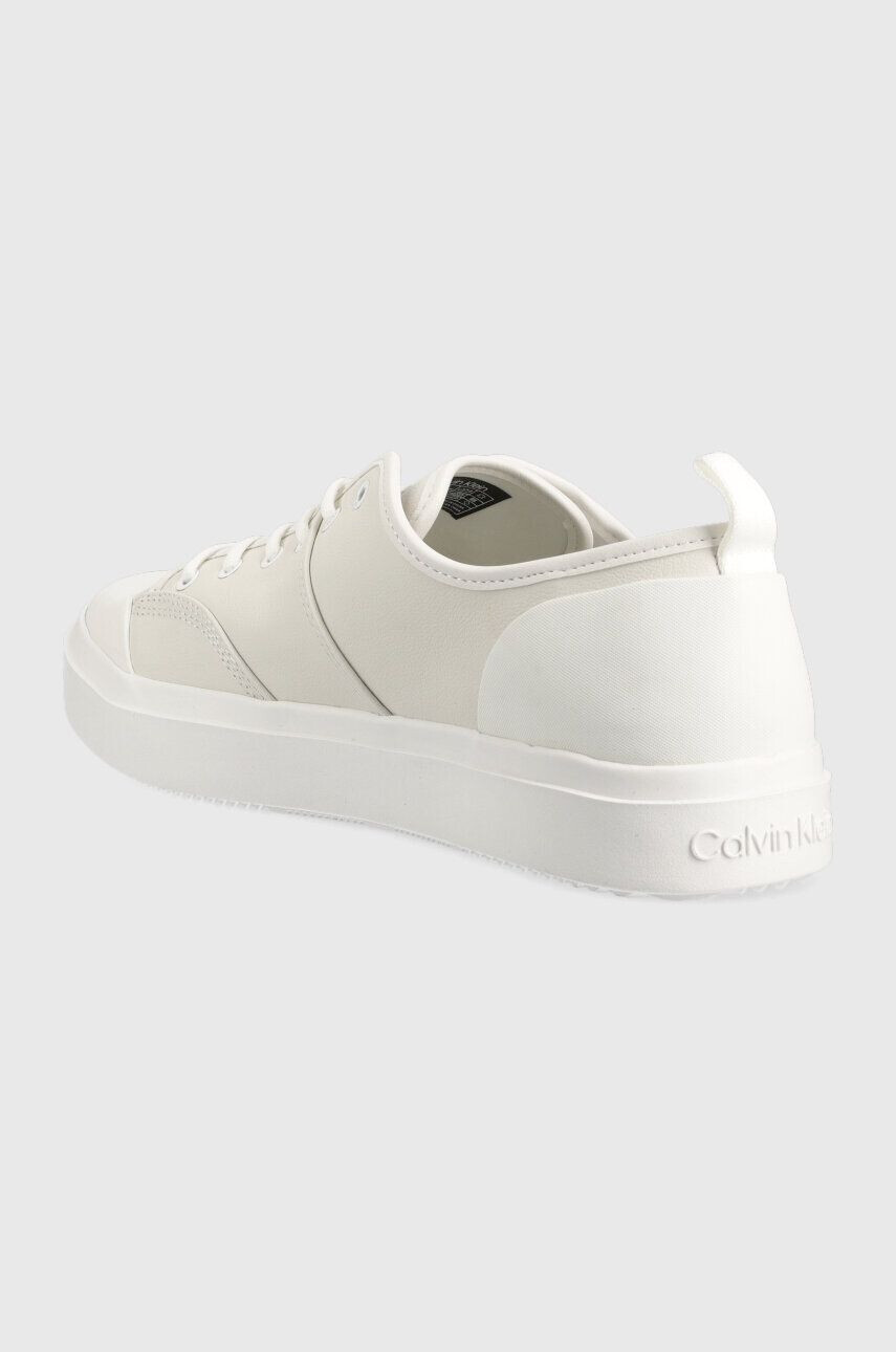 Calvin Klein Kožené tenisky LOW TOP LACE UP LTH biela farba HM0HM01045 - Pepit.sk