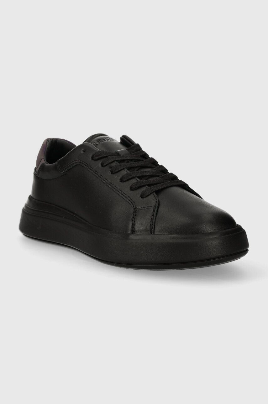 Calvin Klein Kožené tenisky LOW TOP LACE UP PET čierna farba HM0HM01288 - Pepit.sk