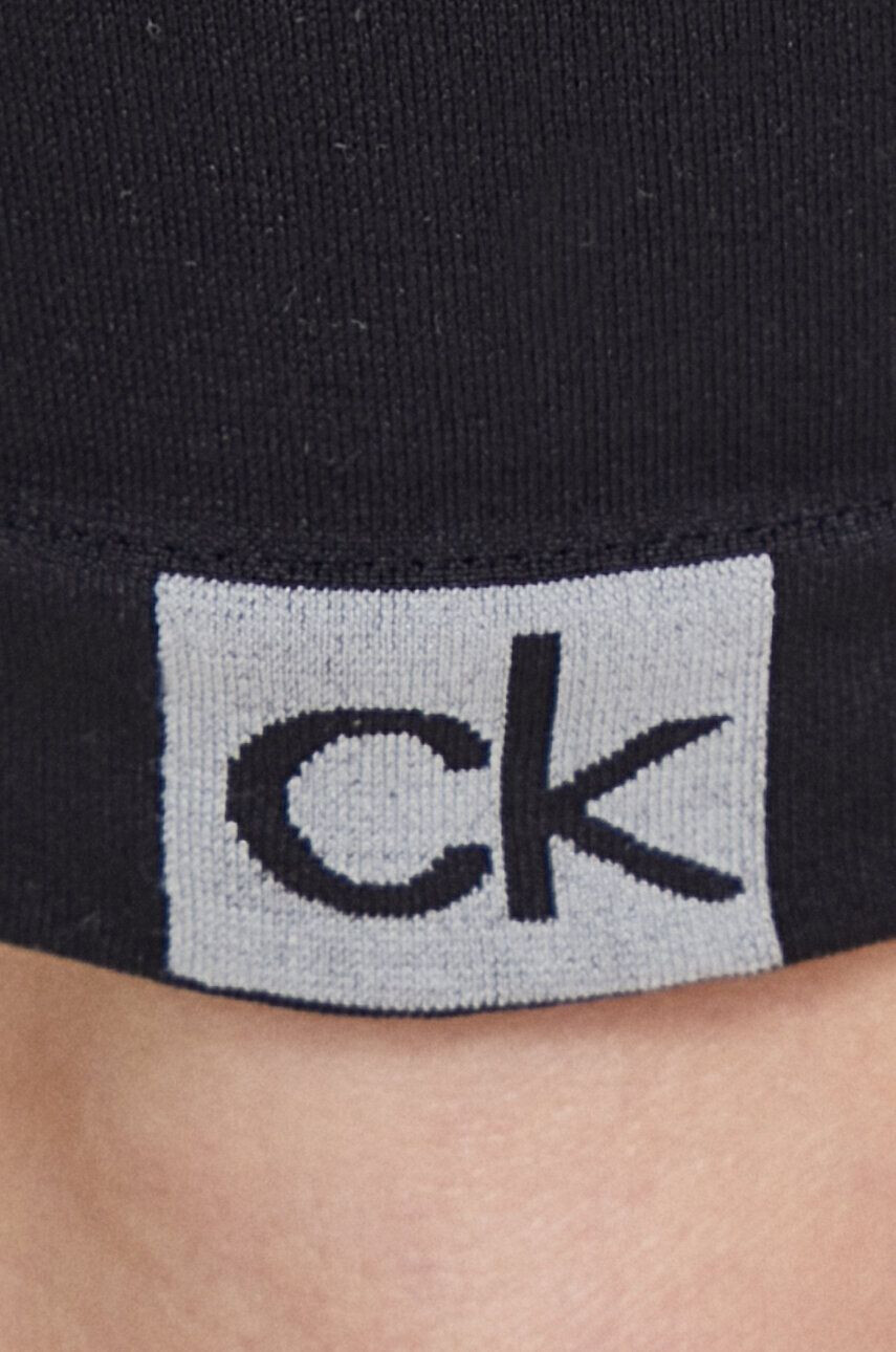 Calvin Klein Legíny dámske čierna farba jednofarebné - Pepit.sk