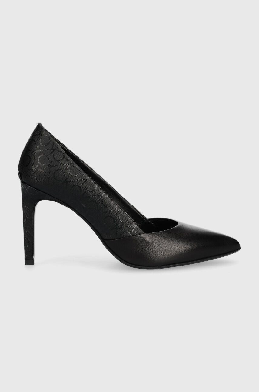 Calvin Klein Lodičky ESS STILETTO PUMP 90 - EPI MN MX čierna farba HW0HW01737 - Pepit.sk