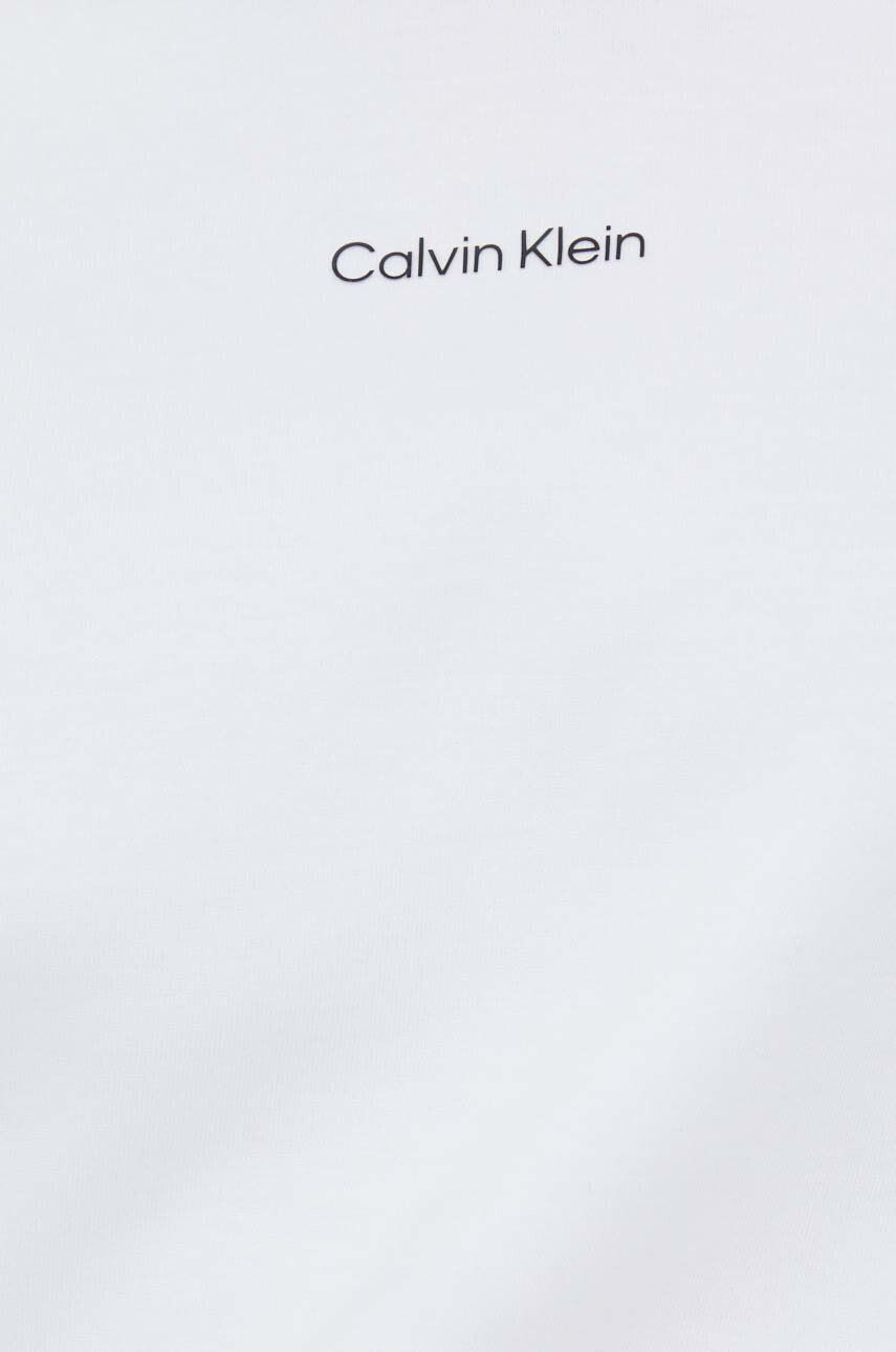 Calvin Klein Mikina dámska biela farba jednofarebná - Pepit.sk