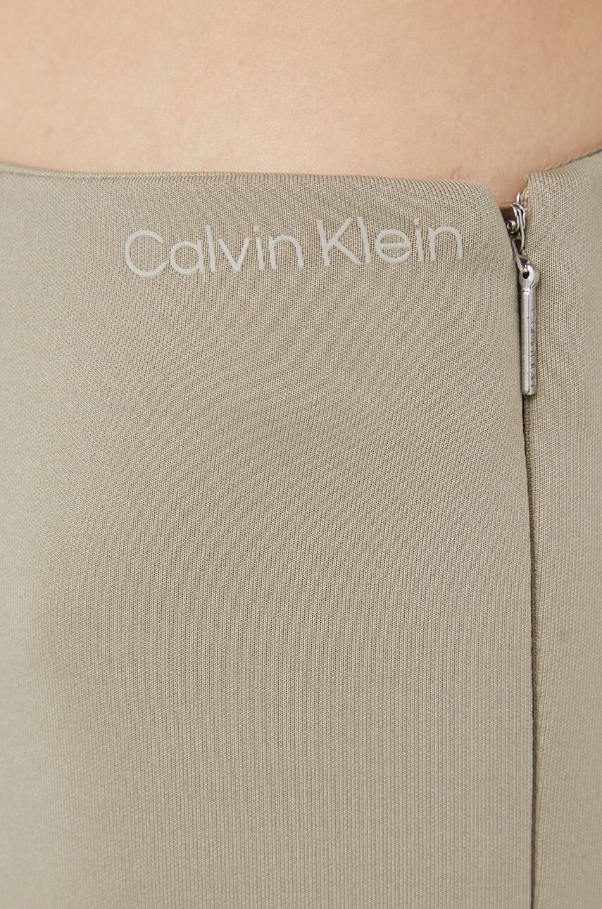 Calvin Klein Nohavice dámske béžová farba - Pepit.sk