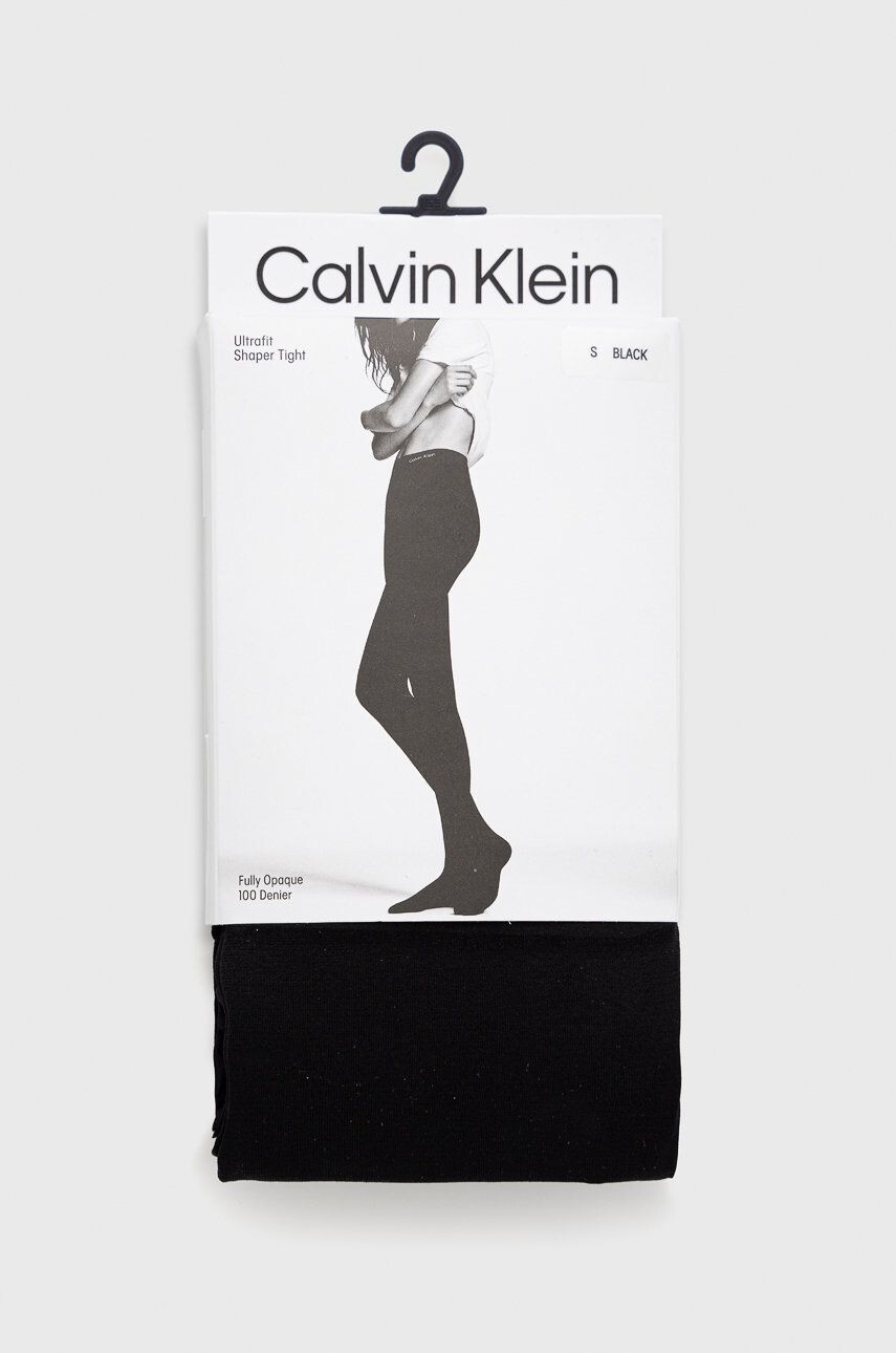 Calvin Klein Pančuchové nohavice čierna farba - Pepit.sk