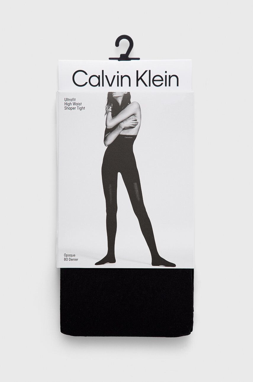 Calvin Klein Pančuchové nohavice čierna farba - Pepit.sk