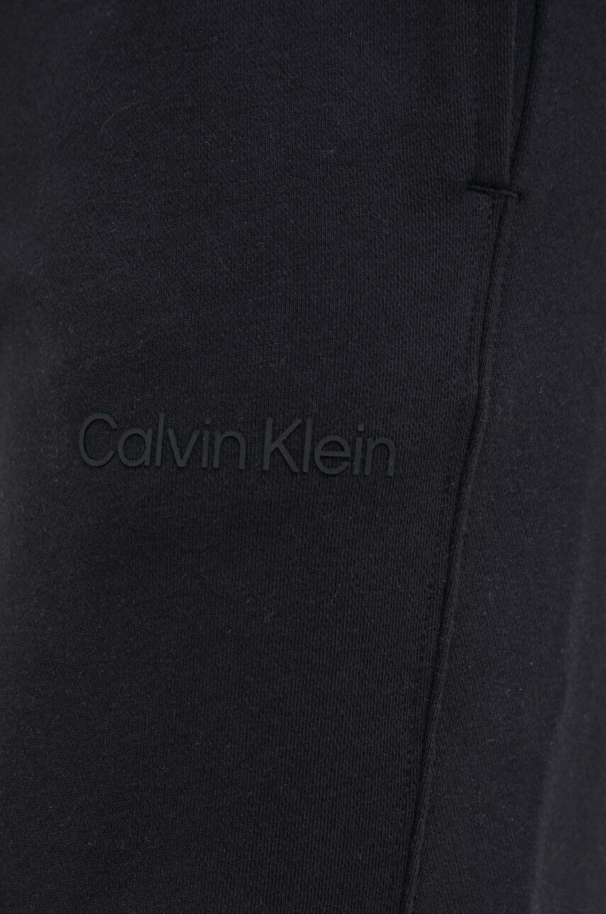 Calvin Klein Performance Tepláky Essentials čierna farba melanžové - Pepit.sk