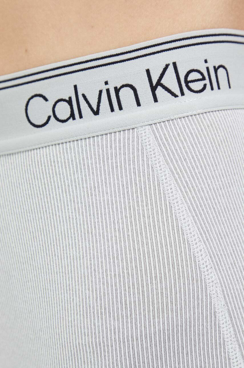 Calvin Klein Performance Tréningové legíny CK Athletic šedá farba jednofarebné - Pepit.sk