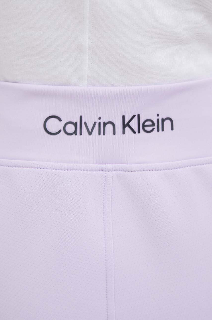 Calvin Klein Performance Tréningové nohavice fialová farba jednofarebné - Pepit.sk