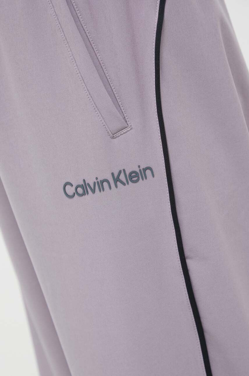 Calvin Klein Performance Tréningové nohavice fialová farba jednofarebné - Pepit.sk