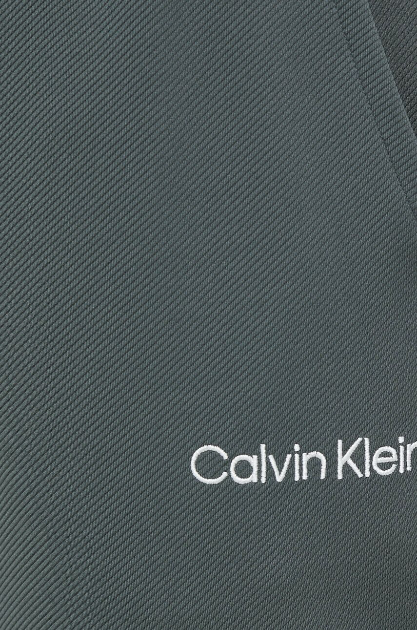 Calvin Klein Performance Tréningové nohavice Effect zelená farba jednofarebné - Pepit.sk