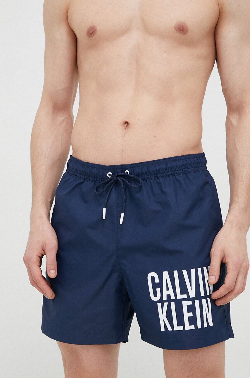 Calvin Klein Plavkové šortky biela farba - Pepit.sk