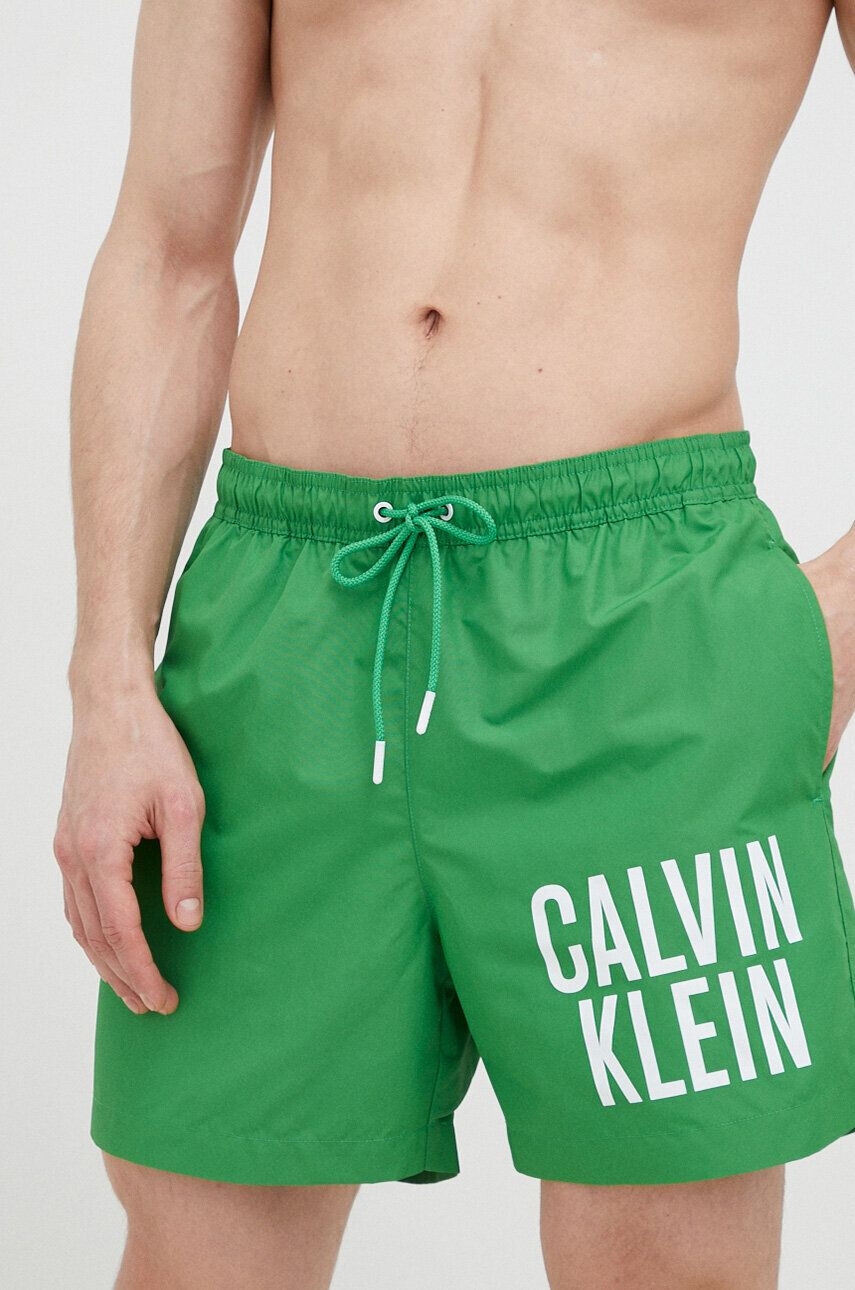 Calvin Klein Plavkové šortky čierna farba - Pepit.sk