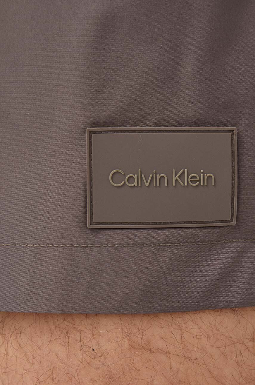 Calvin Klein Plavkové šortky hnedá farba - Pepit.sk