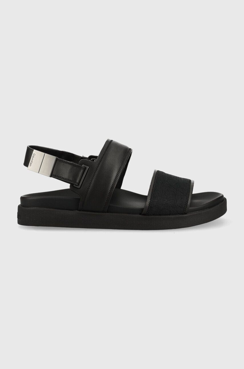 Calvin Klein Sandále BACK STRAP SANDAL MONO JQ pánske čierna farba HM0HM00970 - Pepit.sk