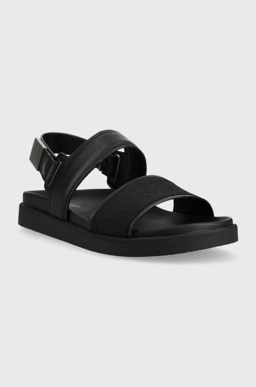 Calvin Klein Sandále BACK STRAP SANDAL MONO JQ pánske čierna farba HM0HM00970 - Pepit.sk