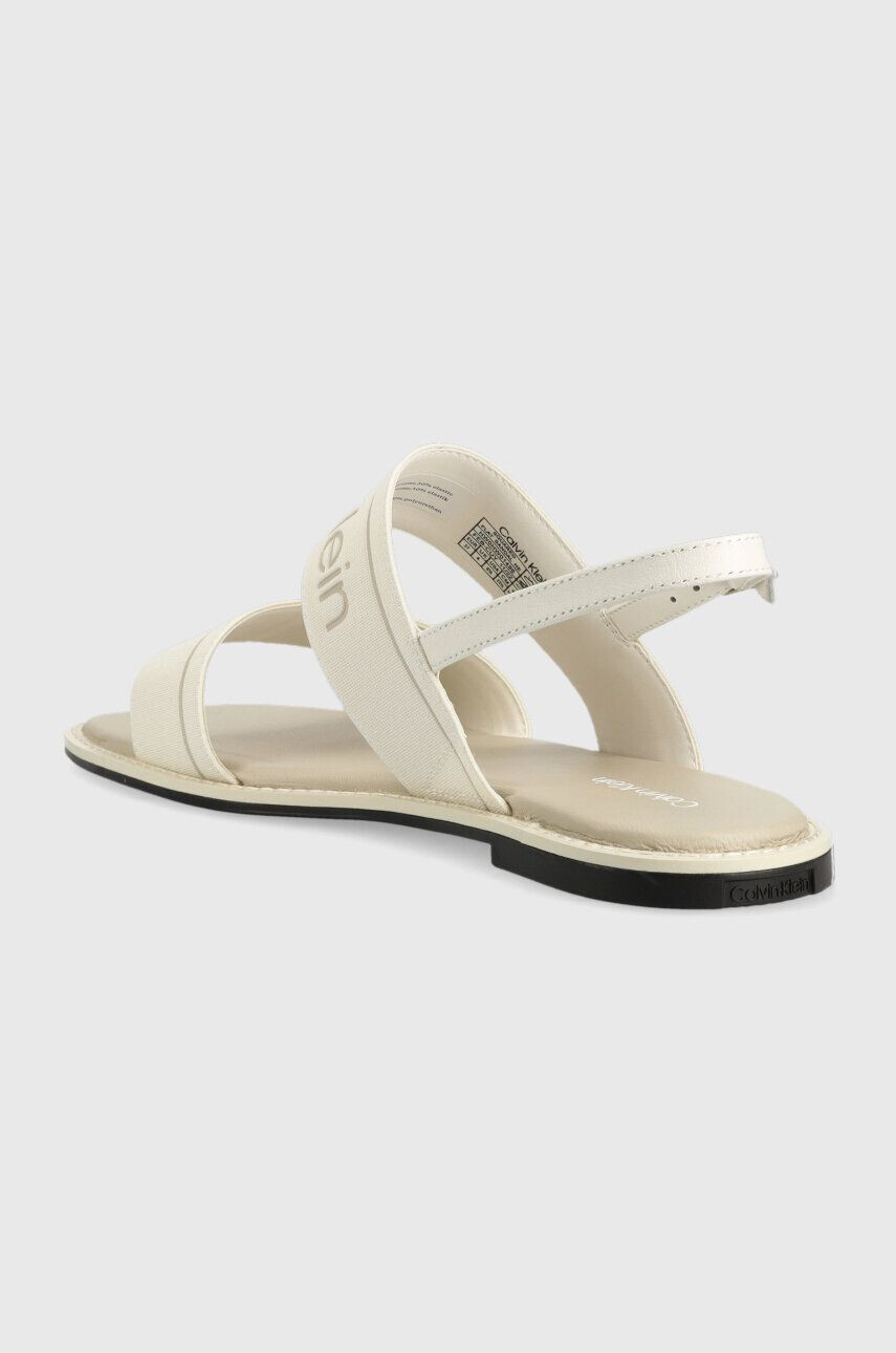 Calvin Klein Sandále SQUARED SANDAL HE dámske béžová farba HW0HW01496 - Pepit.sk