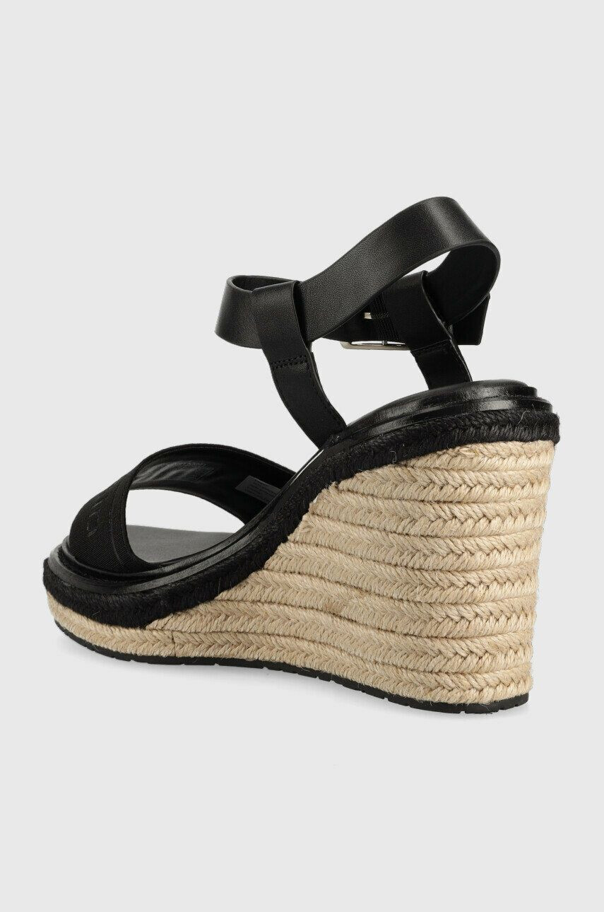 Calvin Klein Sandále WEDGE 70HH - HE dámske čierna farba na kline HW0HW01499 - Pepit.sk