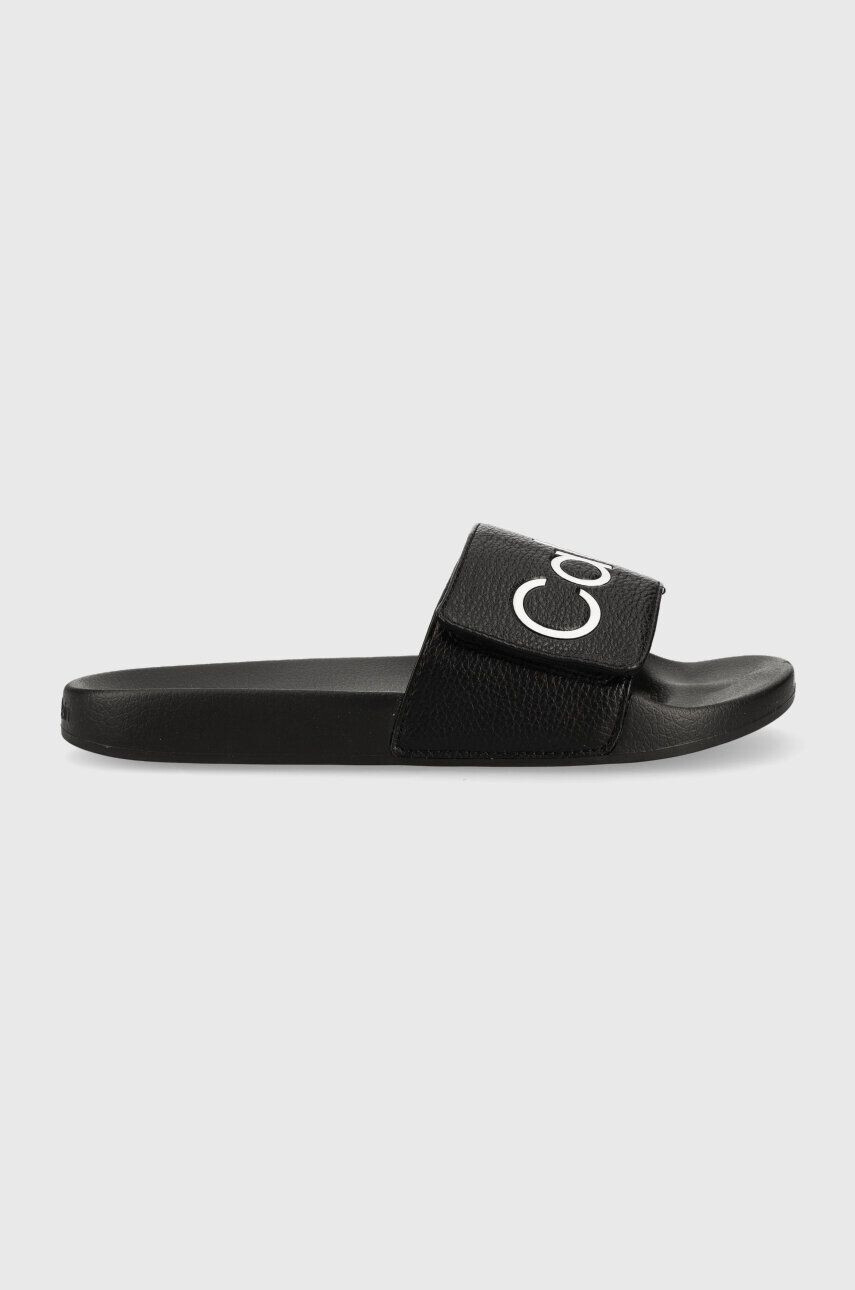 Calvin Klein Šľapky ADJ POOL SLIDE PU pánske čierna farba HM0HM00957 - Pepit.sk