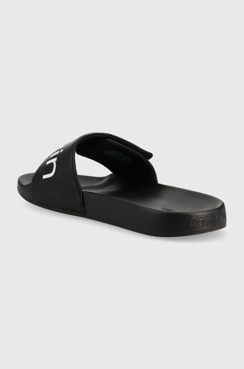 Calvin Klein Šľapky ADJ POOL SLIDE PU pánske čierna farba HM0HM00957 - Pepit.sk