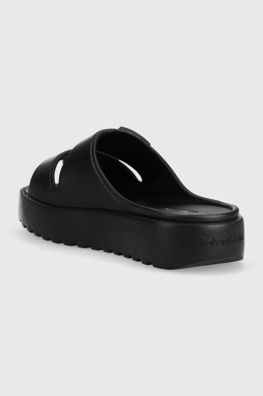 Calvin Klein Šľapky DOUBLE STRAP SLIPPER pánske čierna farba HM0HM00967 - Pepit.sk