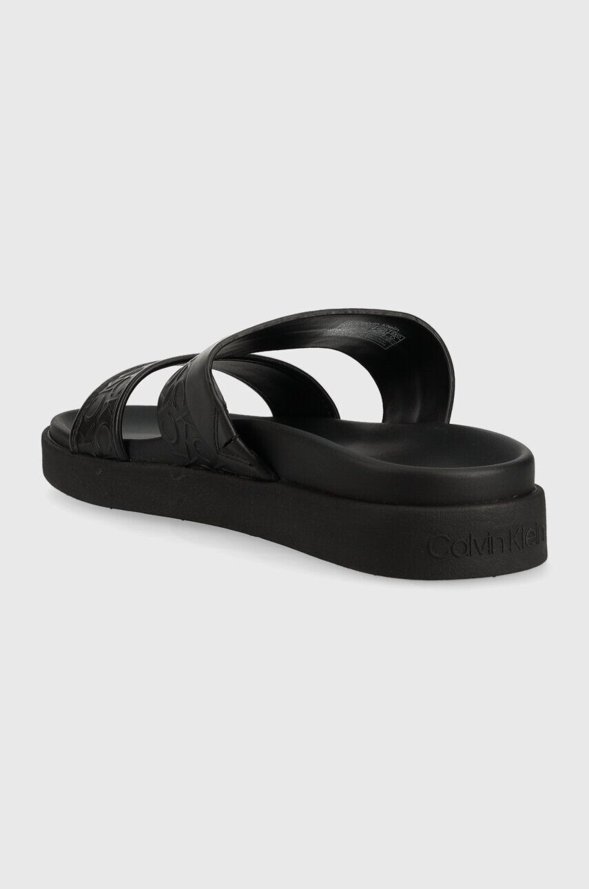 Calvin Klein Šľapky ERGO SLIDE - HF MONO dámske čierna farba HW0HW01535 - Pepit.sk