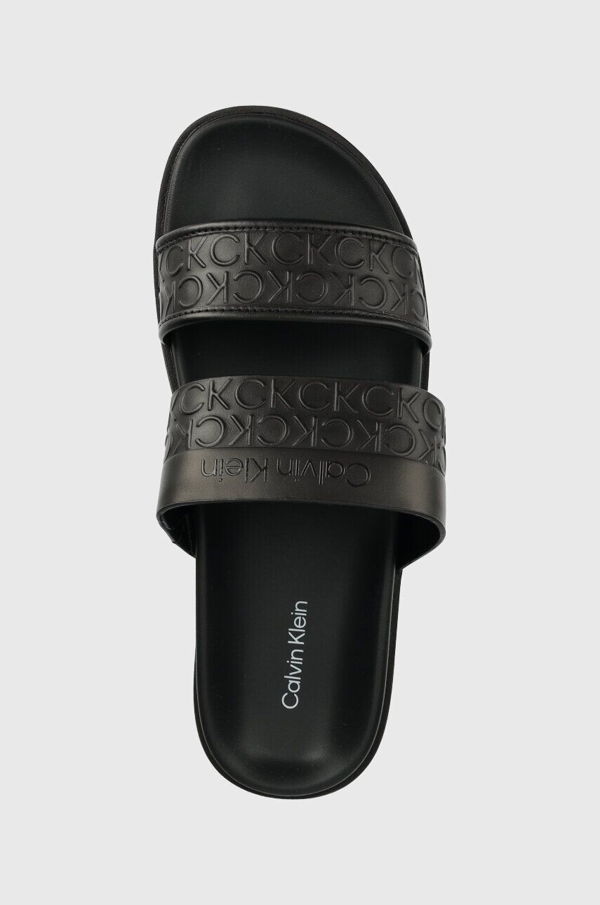 Calvin Klein Šľapky ERGO SLIDE - HF MONO dámske čierna farba HW0HW01535 - Pepit.sk