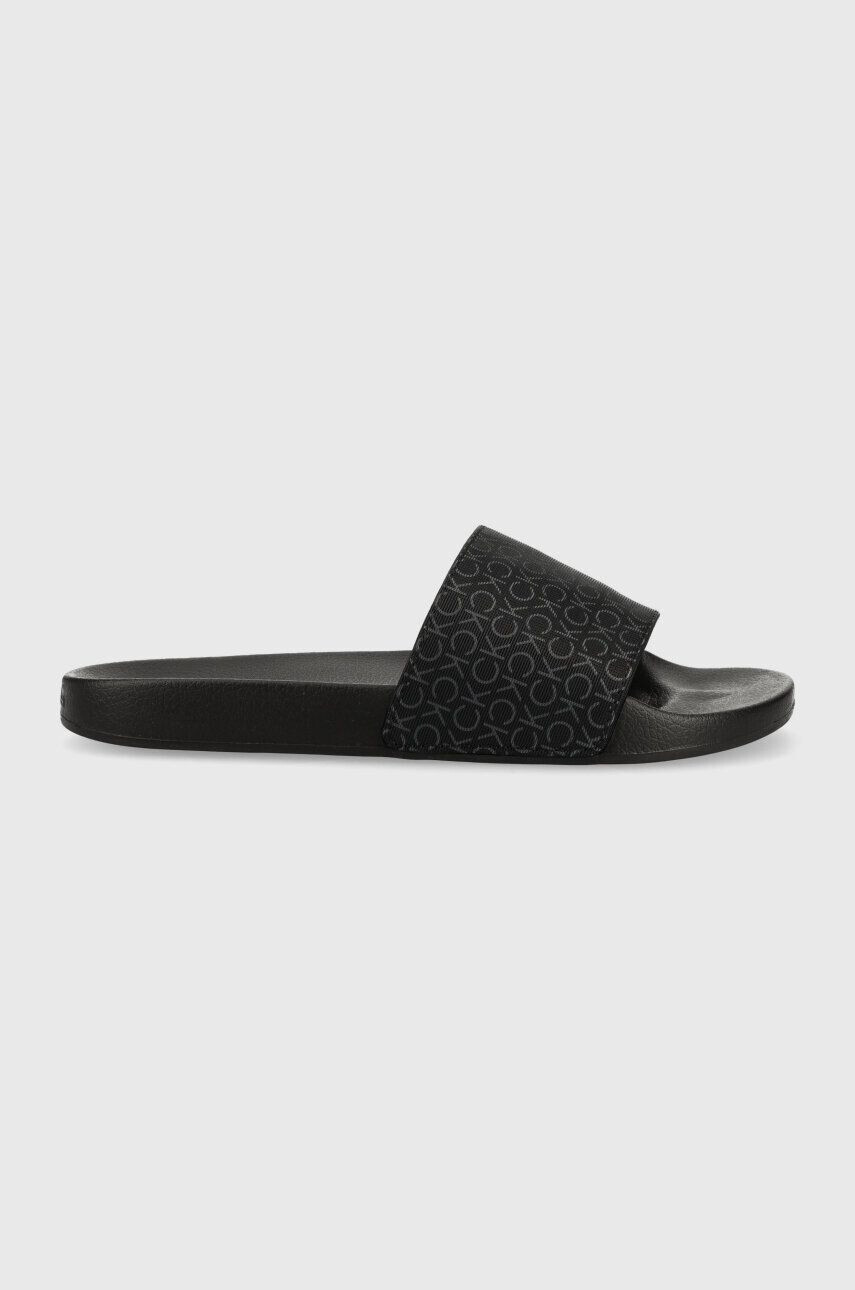 Calvin Klein Šľapky POOL SLIDE MONO pánske čierna farba HM0HM00963 - Pepit.sk