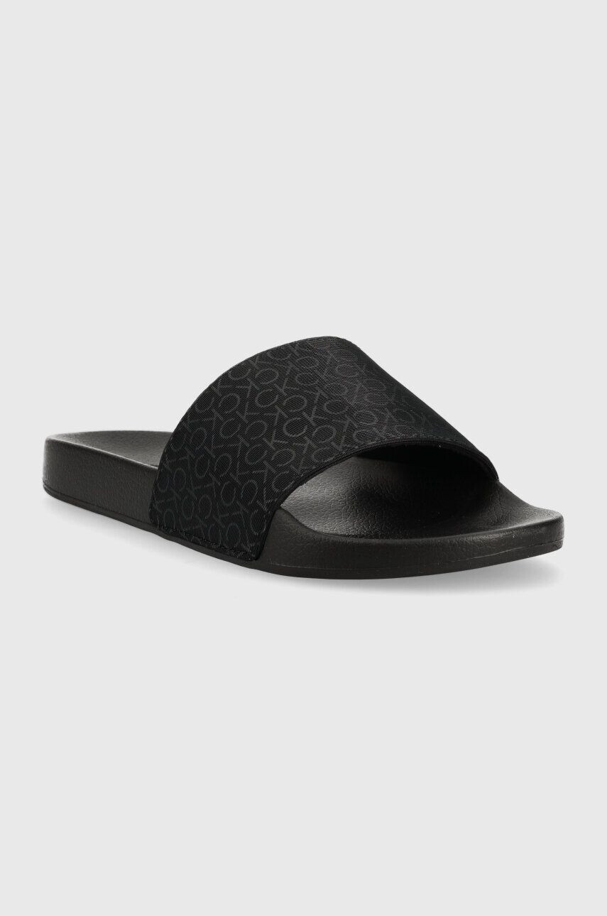 Calvin Klein Šľapky POOL SLIDE MONO pánske čierna farba HM0HM00963 - Pepit.sk