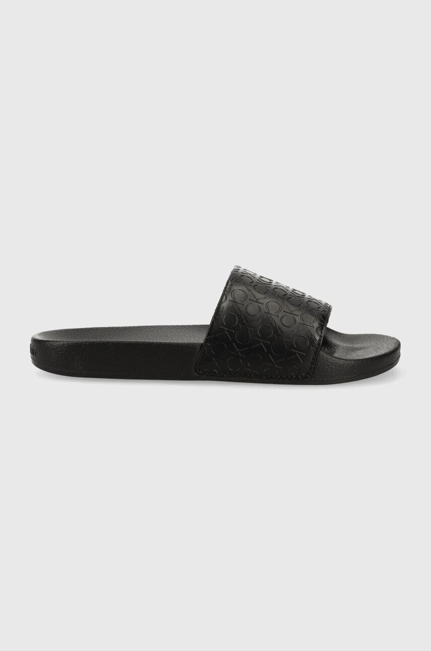 Calvin Klein Šľapky POOL SLIDE - MONO dámske čierna farba HW0HW01624 - Pepit.sk