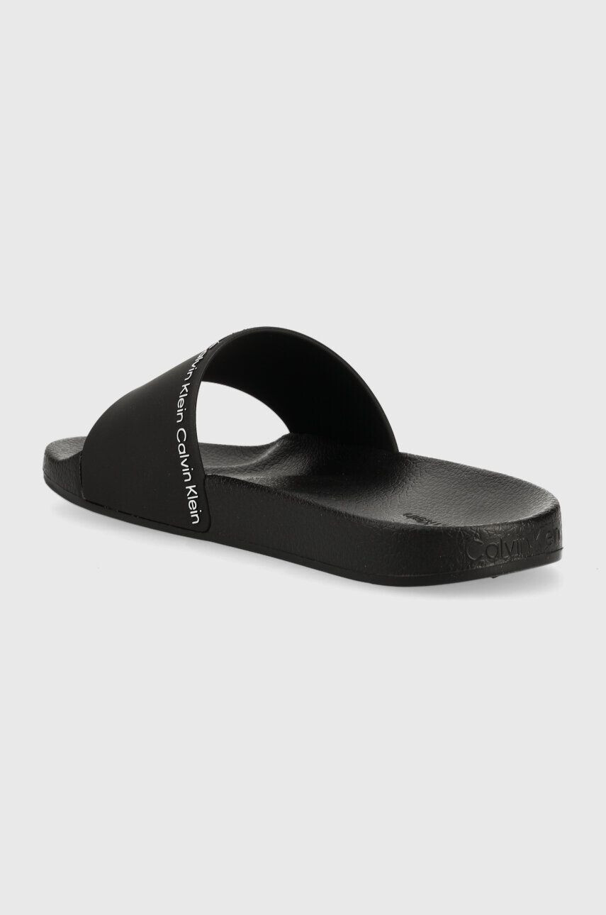 Calvin Klein Šľapky RUBBER POOL SLIDE dámske čierna farba HW0HW01526 - Pepit.sk