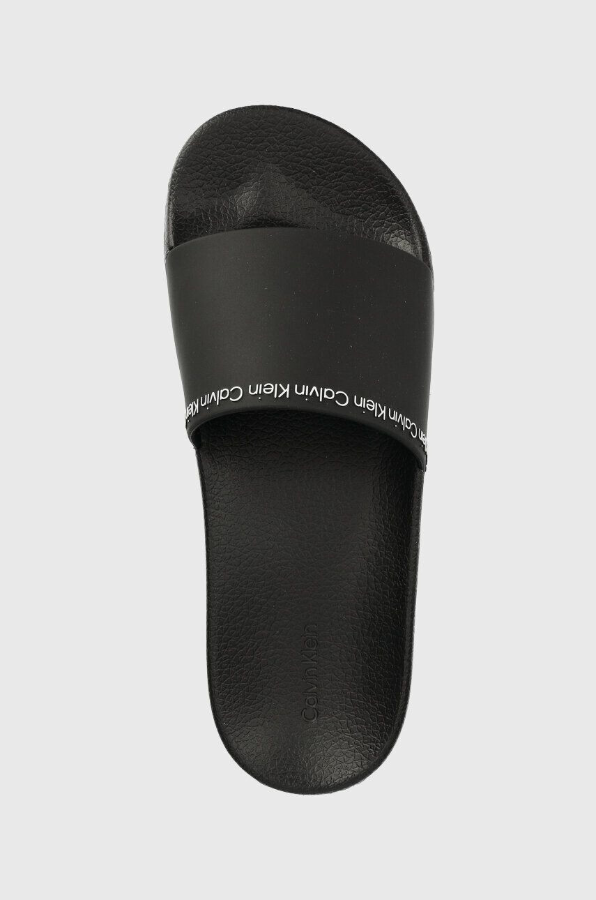 Calvin Klein Šľapky RUBBER POOL SLIDE dámske čierna farba HW0HW01526 - Pepit.sk